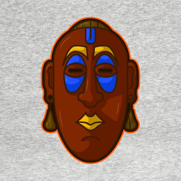 Ancient african aboriginal mask design by Drumsartco